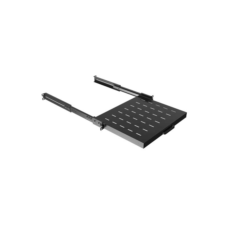 LANBERG POSUVNÁ POLICA PRO 19'' RACKOVÉ SKRINE 350MM ČIERNA (1U/445X350MM, NOSNOSŤ 35KG, 4-BODOVÉ M