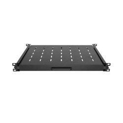 LANBERG POSUVNÁ POLICA PRO 19'' RACKOVÉ SKRINE 350MM ČIERNA (1U/445X350MM, NOSNOSŤ 35KG, 4-BODOVÉ M