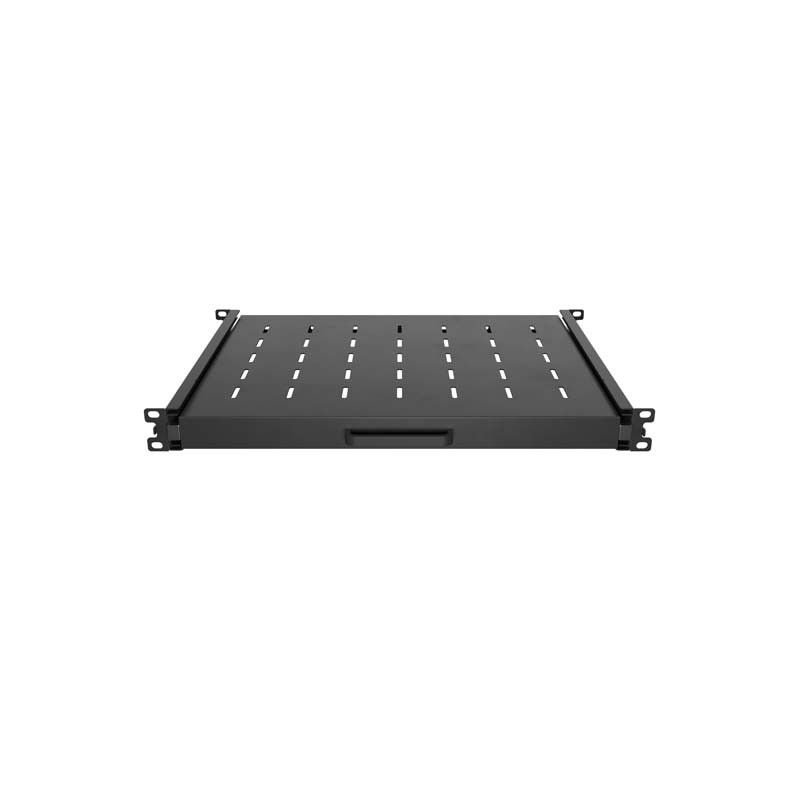 LANBERG POSUVNÁ POLICA PRO 19'' RACKOVÉ SKRINE 350MM ČIERNA (1U/445X350MM, NOSNOSŤ 35KG, 4-BODOVÉ M