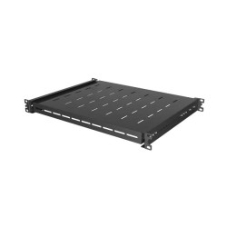 LANBERG POSUVNÁ POLICA PRO 19'' RACKOVÉ SKRINE 350MM ČIERNA (1U/445X350MM, NOSNOSŤ 35KG, 4-BODOVÉ M