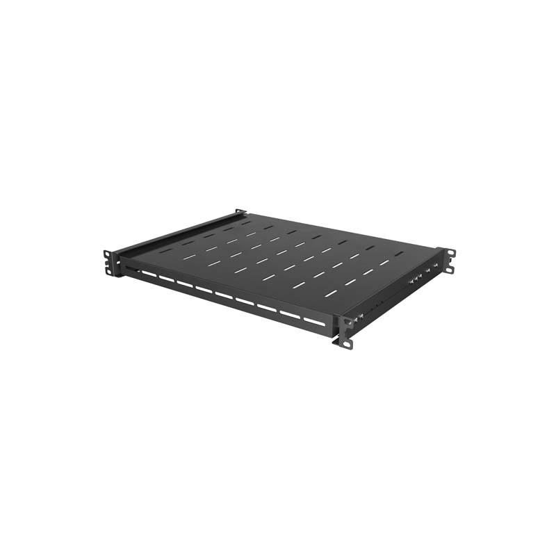 LANBERG POSUVNÁ POLICA PRO 19'' RACKOVÉ SKRINE 350MM ČIERNA (1U/445X350MM, NOSNOSŤ 35KG, 4-BODOVÉ M