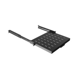 LANBERG POSUVNÁ POLICA PRO 19'' RACKOVÉ SKRINE 350MM ČIERNA (1U/445X350MM, NOSNOSŤ 35KG, 4-BODOVÉ M
