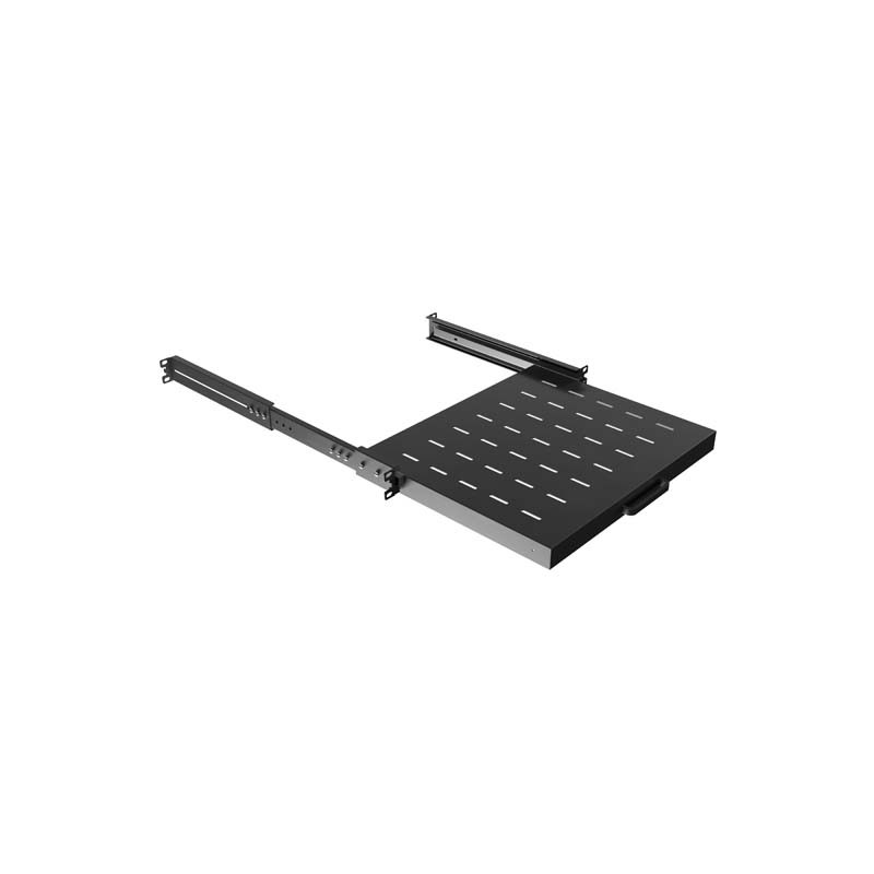 LANBERG POSUVNÁ POLICA PRO 19'' RACKOVÉ SKRINE 350MM ČIERNA (1U/445X350MM, NOSNOSŤ 35KG, 4-BODOVÉ M