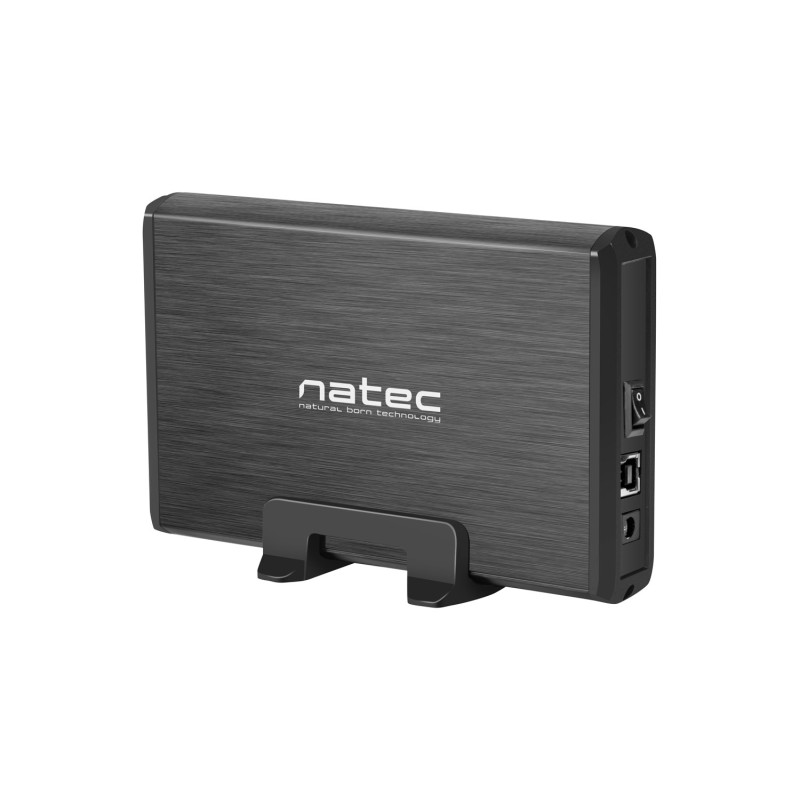 Externý box pre HDD 3,5'' USB 3.0 Natec Rhino, čierny, vrátane napájacieho adaptéra