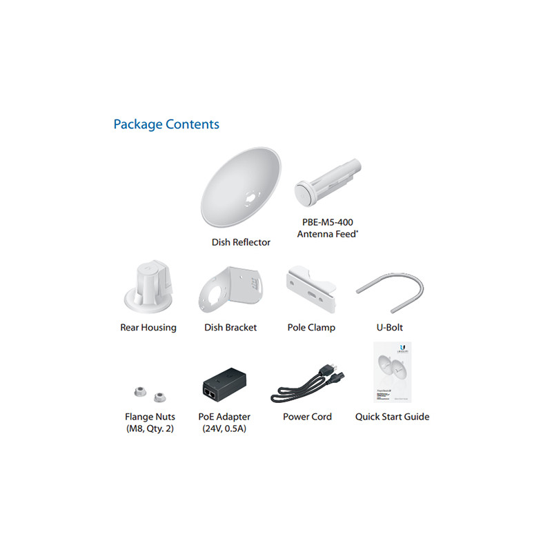 Ubiquiti PowerBeam M5, anténa 400mm