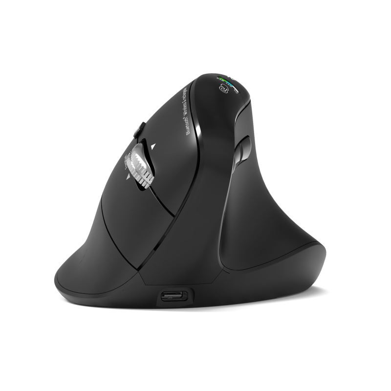 NONAME - PORT CONNECT ERGO AUDITOR/Vertikálna/Optická/Pre pravákov/4 800 DPI/USB+BT/Čierna