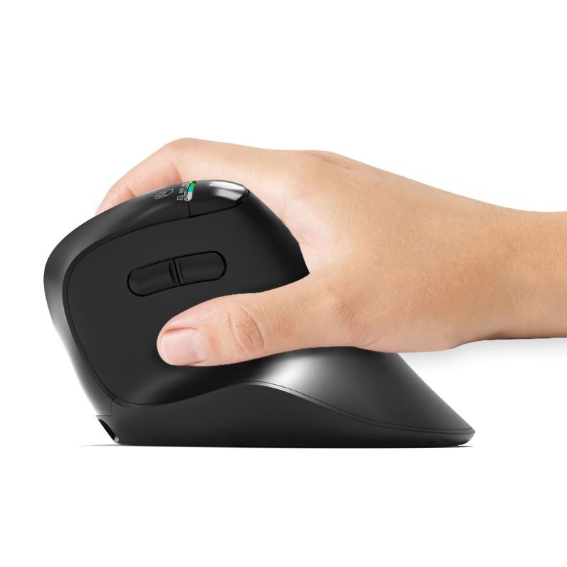NONAME - PORT CONNECT ERGO AUDITOR/Vertikálna/Optická/Pre pravákov/4 800 DPI/USB+BT/Čierna