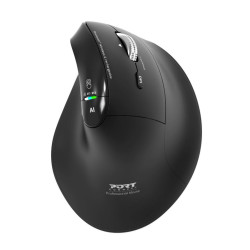 NONAME - PORT CONNECT ERGO AUDITOR/Vertikálna/Optická/Pre pravákov/4 800 DPI/USB+BT/Čierna