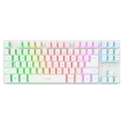 Trust GXT831 Thado TKL/Bezdrôtové USB/US/Biela