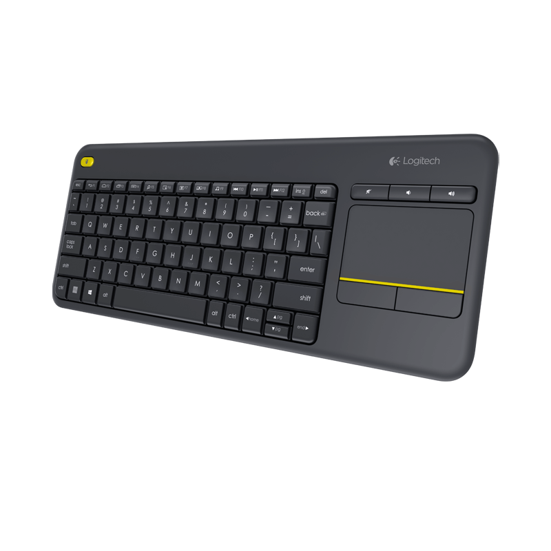 Logitech K400 plus/Bezdrôtová USB/ CZ- SK layout/Čierna