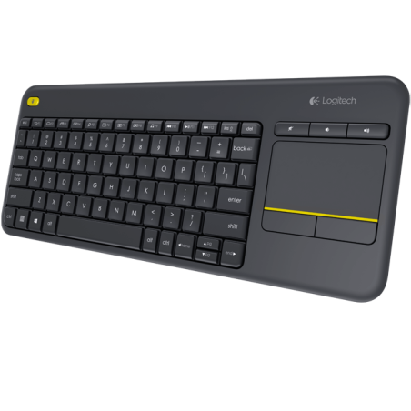 Logitech K400 plus/Bezdrôtová USB/ CZ- SK layout/Čierna
