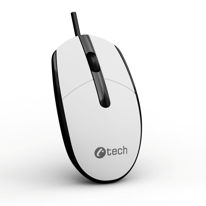 Myš C-TECH WM-10, černobiela, USB