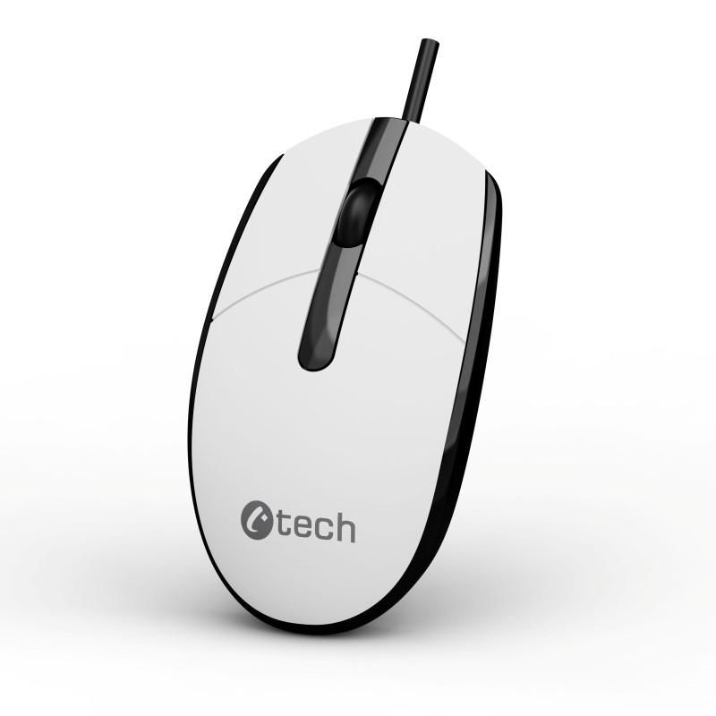 Myš C-TECH WM-10, černobiela, USB