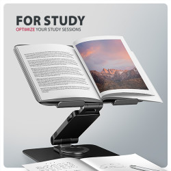 AXAGON STND-LRB hliníkový stojan na notebook 10''-17.3'' nastaviteľná výška a uhol, otočný, černý