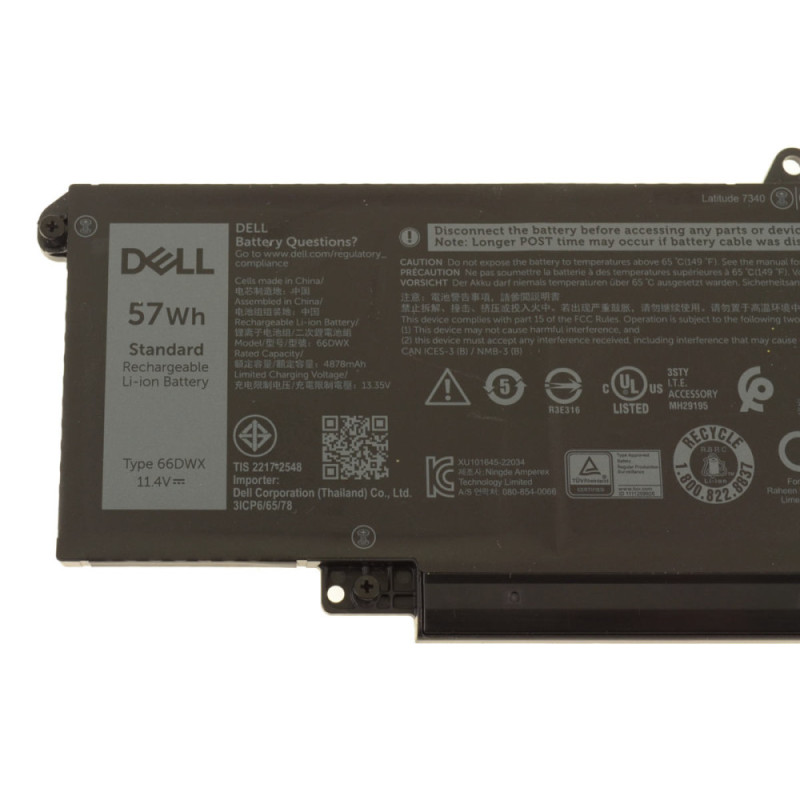 Dell batéria 3-cell 57W/HR LI-ION pre Latitude 7340, 7440, 7450, 7640