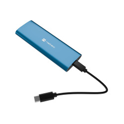 Externý box pre SSD Natec RHINO M.2 NVME LITE USB-C 3.2 GEN 2, hliníkové telo, HORIZON BLUE