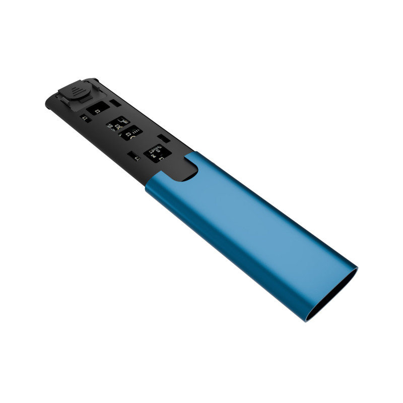 Externý box pre SSD Natec RHINO M.2 NVME LITE USB-C 3.2 GEN 2, hliníkové telo, HORIZON BLUE