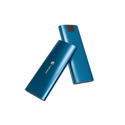 Externý box pre SSD Natec RHINO M.2 NVME LITE USB-C 3.2 GEN 2, hliníkové telo, HORIZON BLUE