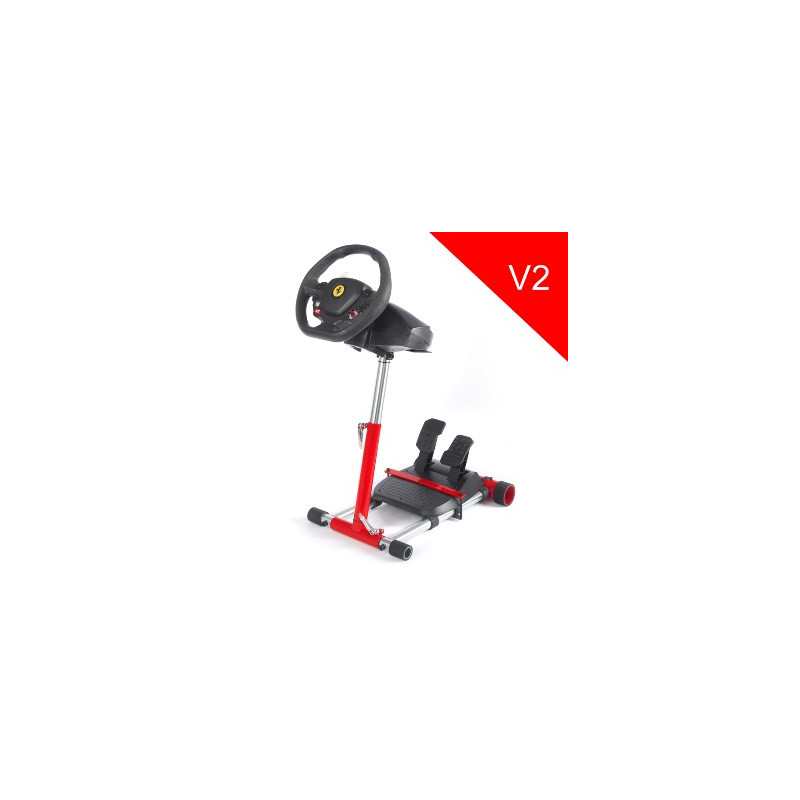 Wheel Stand Pro, stojan na volant a pedále pre Thrustmaster SPIDER, T80/T100,T150,F458/F430, červený