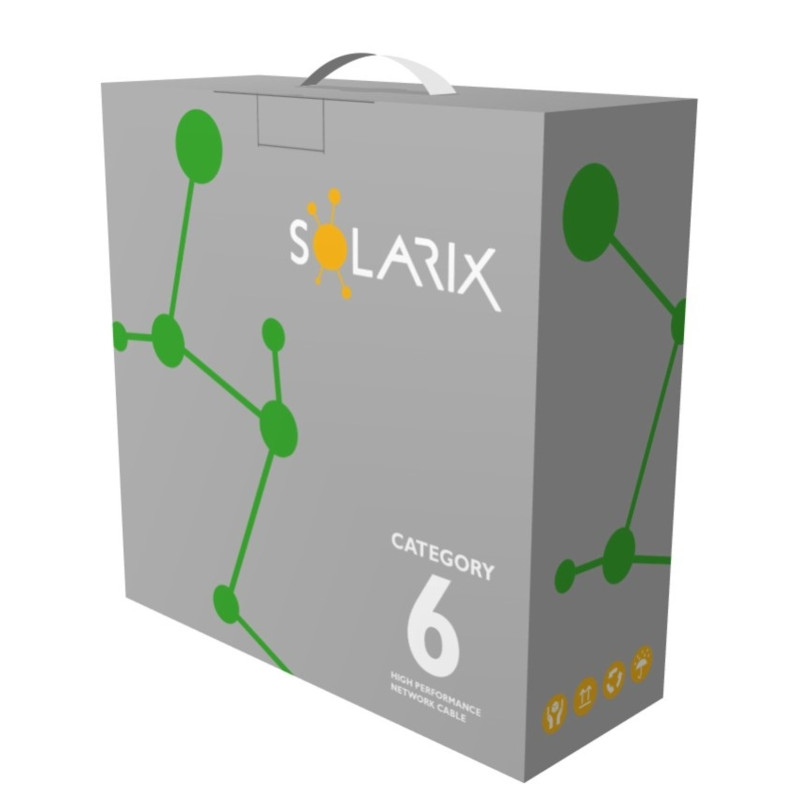 Solarix CAT6 UTP PVC Eca 100m/box SXKD-6-UTP-PVC