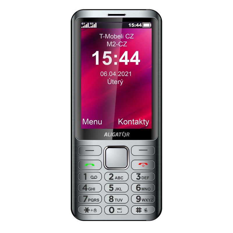 ALIGATOR D950 Dual sim strieborný