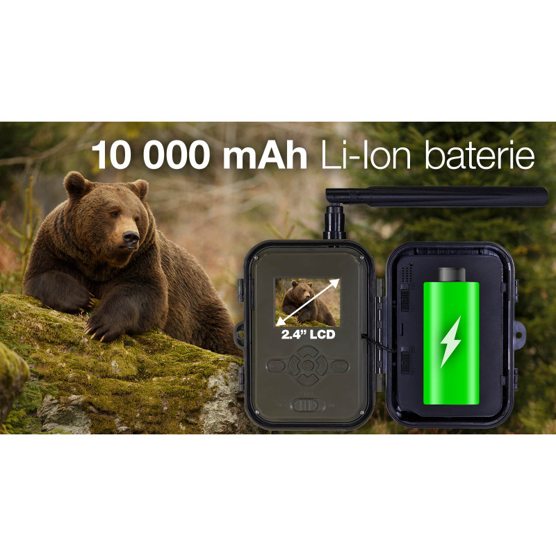 EVOLVEO StrongVision PRE 4G, fotopasca & bezpečnostná kamera, 4G LTE, cloud, 10.000mAh