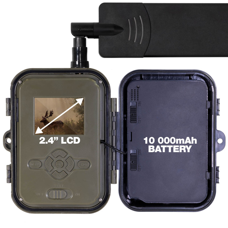 EVOLVEO StrongVision PRE 4G, fotopasca & bezpečnostná kamera, 4G LTE, cloud, 10.000mAh