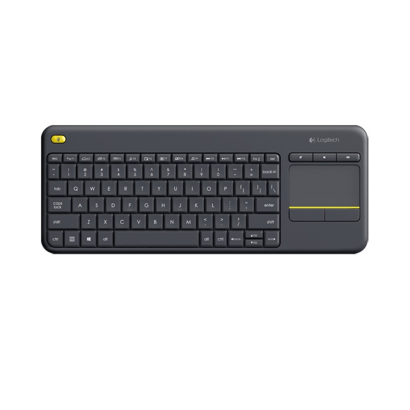 Logitech K400 plus/Bezdrôtová USB/US layout/Čierna