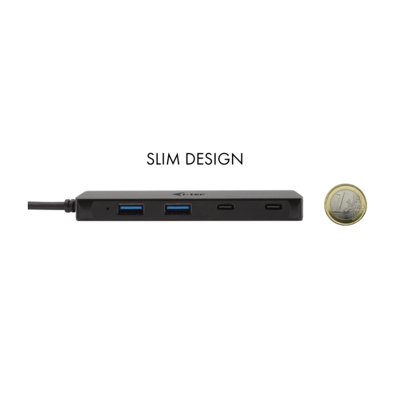 i-tec USB-C Metal HUB 2x USB 3.0 + 2x USB-C