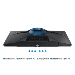 Samsung Odyssey/G40B/25''/IPS/FHD/240Hz/1ms/Black/2R