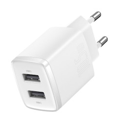NONAME - Baseus nabíjačka do siete Compact 2xUSB 10,5W biela