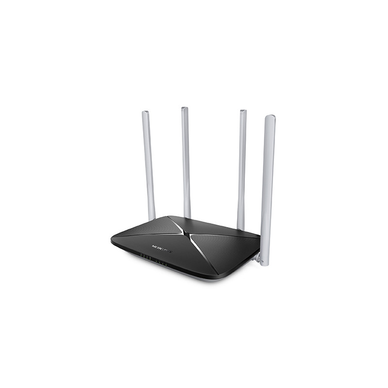 Mercusys AC12 1200 Mbps WiFi AC router, 5x10/100 RJ45, 4x anténa