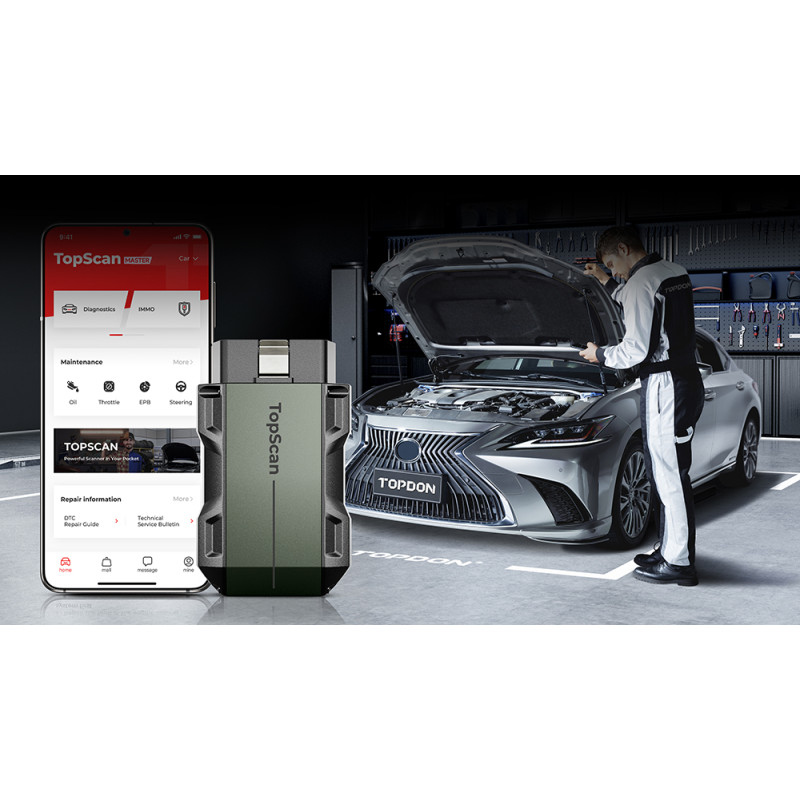 VIKING - TOPDON diagnostické zariadenie TopScan Master/Bluetooth/Android/iOS/30 funkcií/Detekcia chyb