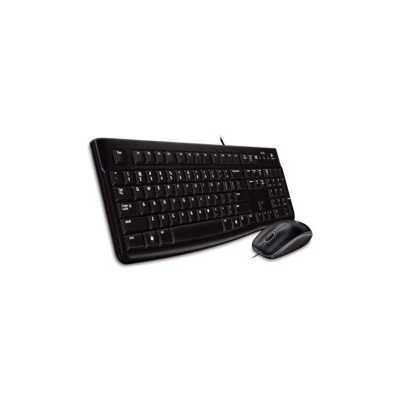 set Logitech Desktop MK120, drôtový, USB, US