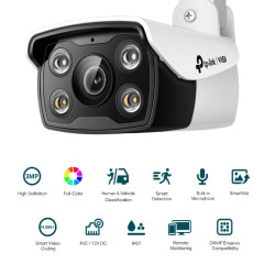 TP-LINK - VIGI C330 (6mm) 3MP Full-Color Bullet Network Cam