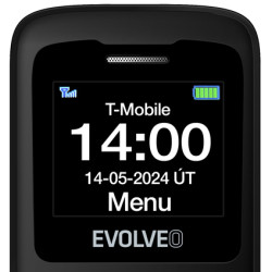 EVOLVEO EasyPhone ID, mobilný telefón pre seniorov, čierna
