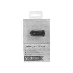 AVACOM CarMAX nabíjačka do auta s Qualcomm Quick Charge 3.0, čierna