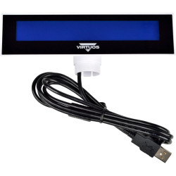 LCD displej Virtuos FL-2026MB 2x20, USB biely