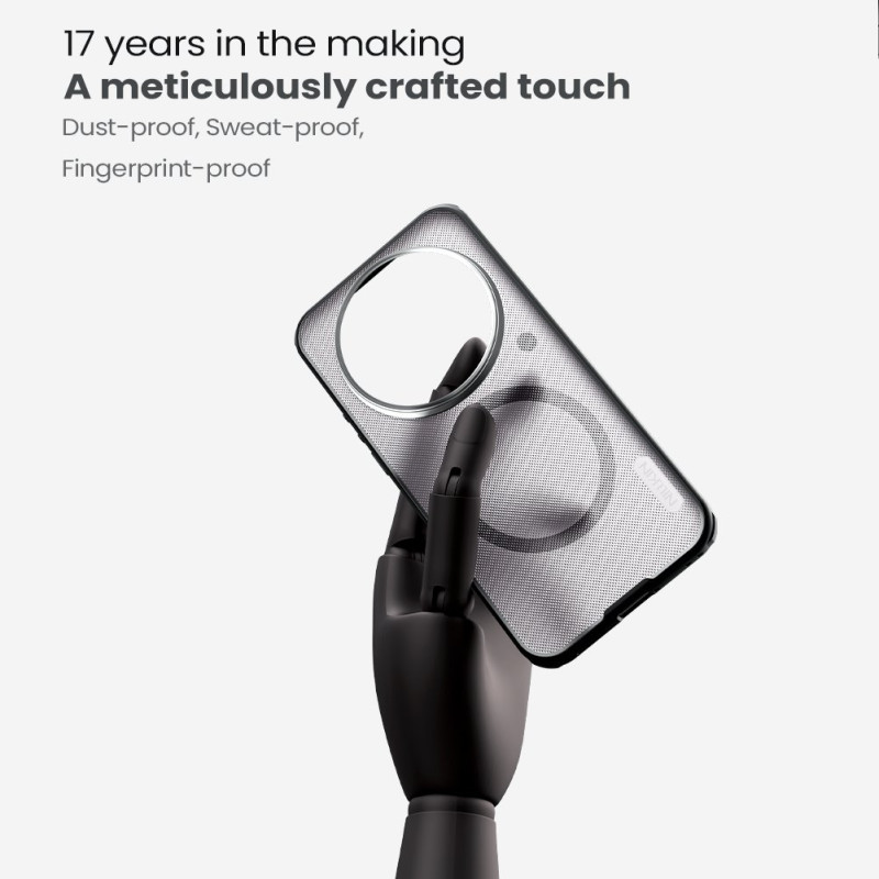 Nillkin Super Frosted PRE Magnetic Zadný Kryt pre Xiaomi 17 Ultra Transparent Black