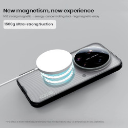 Nillkin Super Frosted PRE Magnetic Zadný Kryt pre Xiaomi 17 Ultra Transparent Black