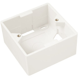 Modul French štýle Solarix 45x45mm pre 2 keystony priamy biely