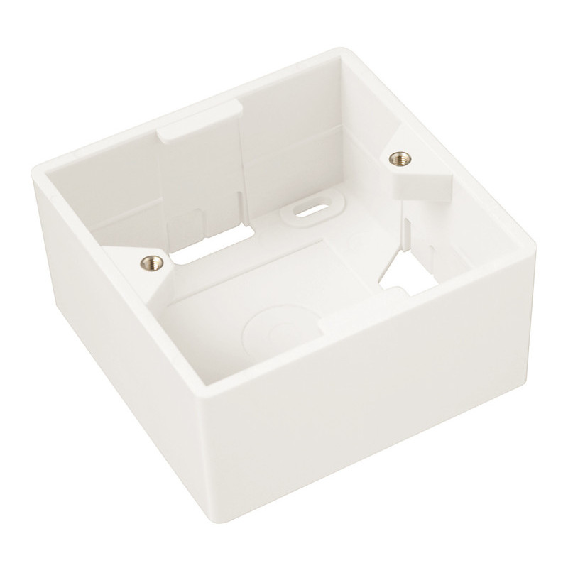 Modul French štýle Solarix 45x45mm pre 2 keystony priamy biely