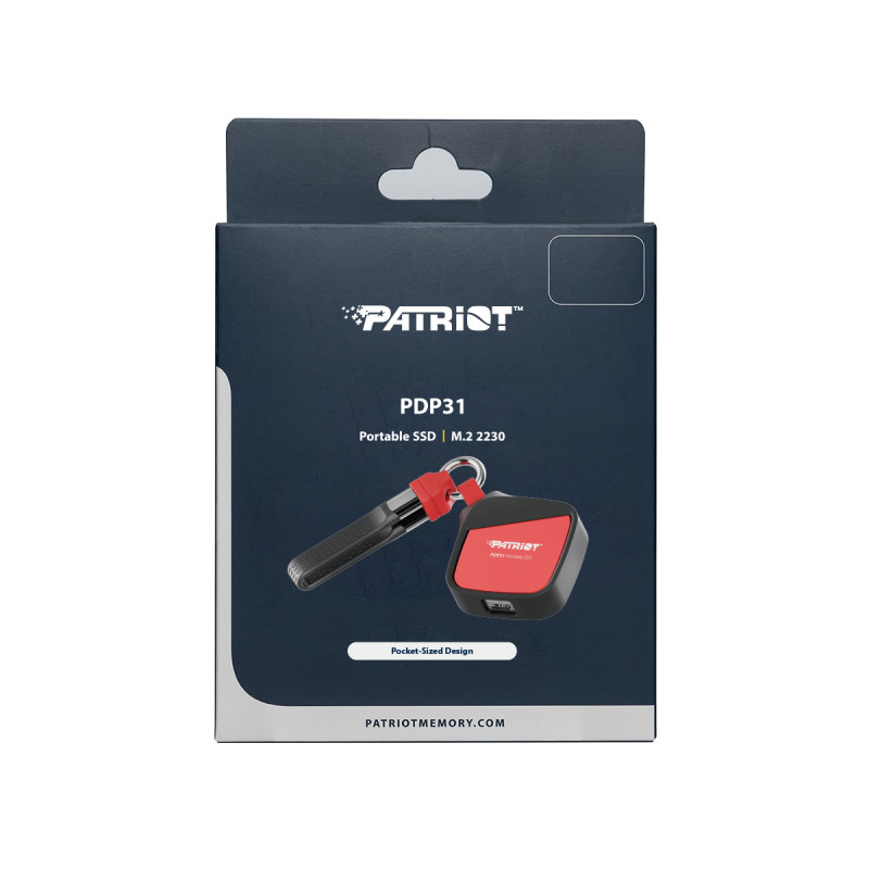 Patriot PDP31/500GB/SSD/Externý/0/Červená/3R