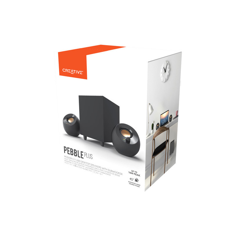 Creative Labs Pebble Plus/2.1/8W/Čierna