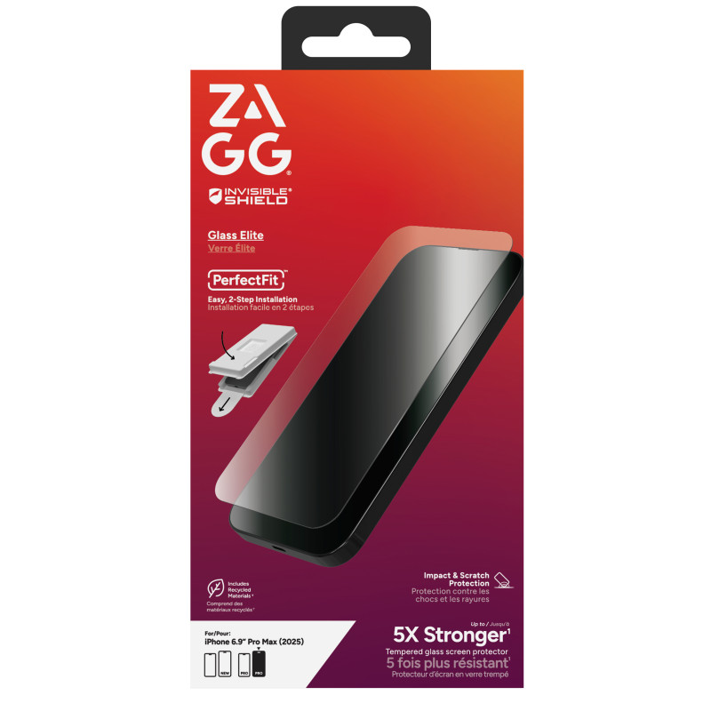 ZAGG Ochranné sklo Elite pre Apple iPhone 17 Pre Max
