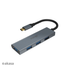 AKASA - externý USB hub - USB typ-C na 4 x USB 3.0