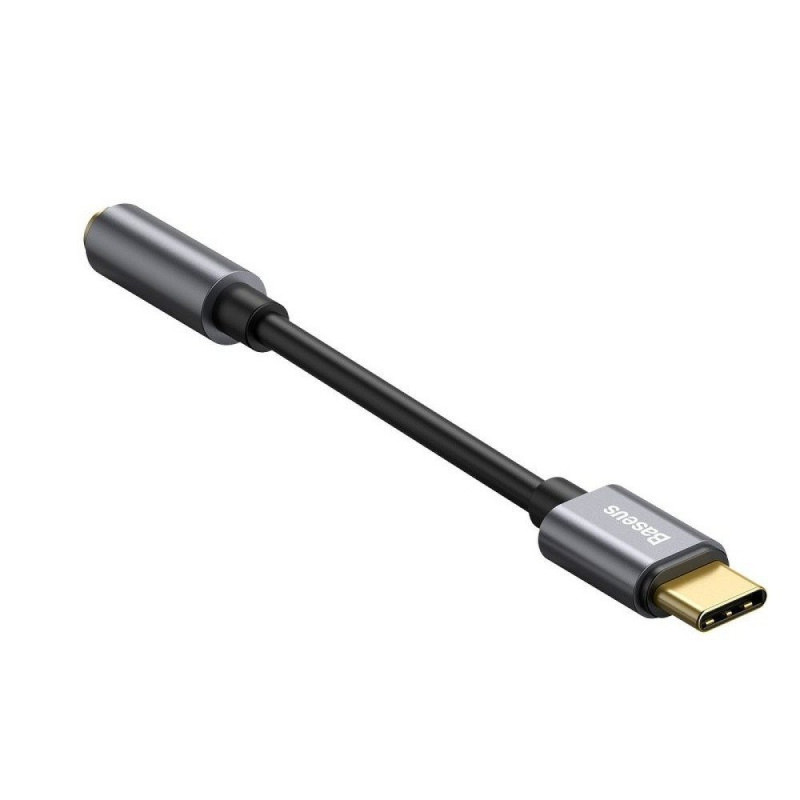 NONAME - Baseus CATL54-0G Kabelová Redukcia z USB-C na 3.5mm Audio Jack L54 (female) Deep Grey