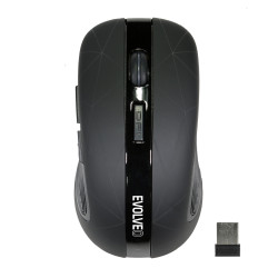 EVOLVEO WM430/Herná/Optická/1 600 DPI/Bezdrôtová USB/Čierna