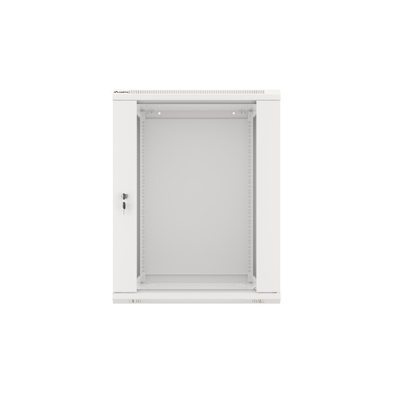 LANBERG 19'' RACKOVÁ SKRIŇA PRO MONTÁŽ NA STENU 15U/600X600 (FLAT PACK) S PRESKLENÝMI DVERAMI ŠEDÁ V2c