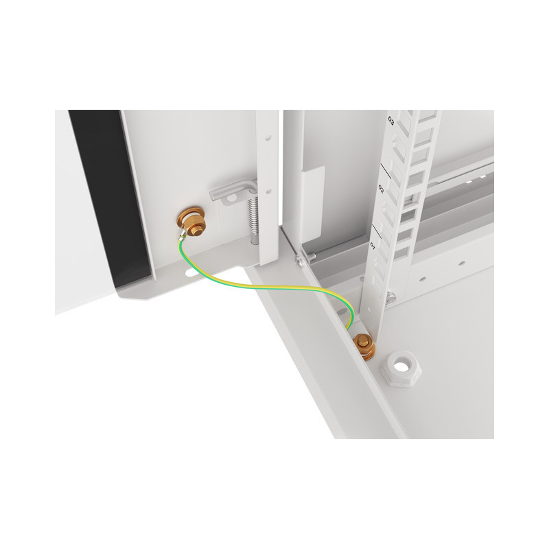 LANBERG 19'' RACKOVÁ SKRIŇA PRO MONTÁŽ NA STENU 15U/600X600 (FLAT PACK) S PRESKLENÝMI DVERAMI ŠEDÁ V2c